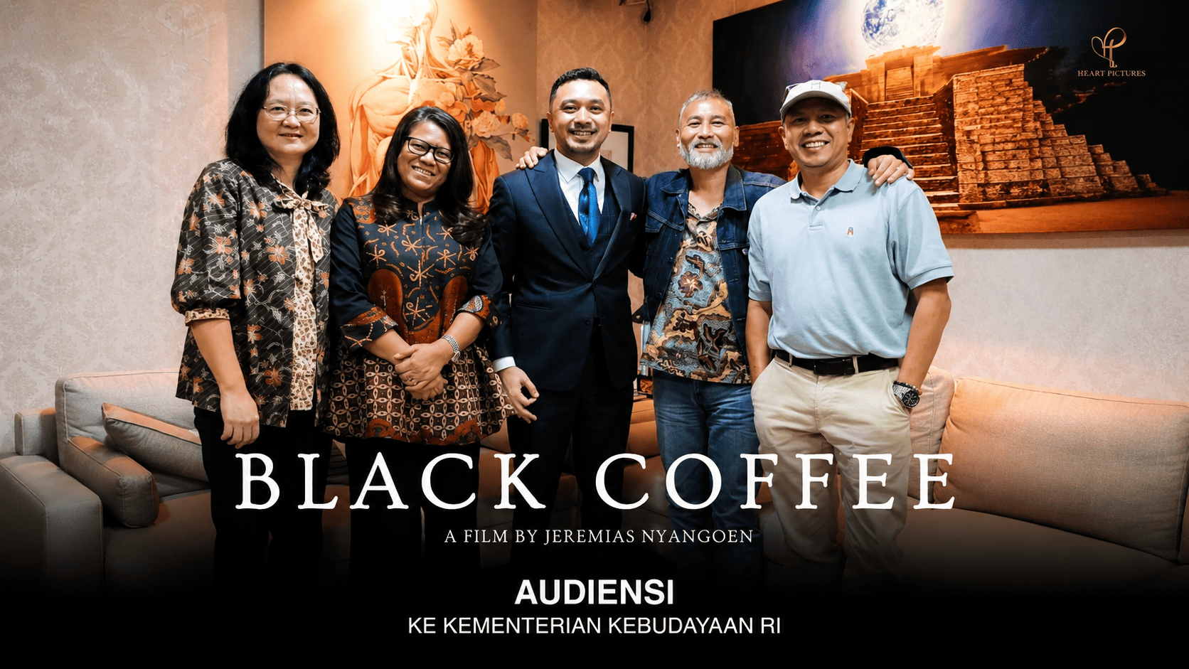 Heart Pictures Discusses Cultural Vision of ‘Black Coffee’ Film in Audience with Vice Minister of Culture Giring Ganesha